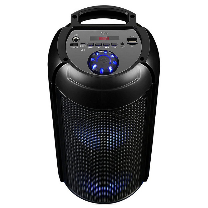 Акустическая система 1.0 Media-Tech Partyox Uni B Bluetooth FM/MP3/Caraoke 30Вт., LED Light