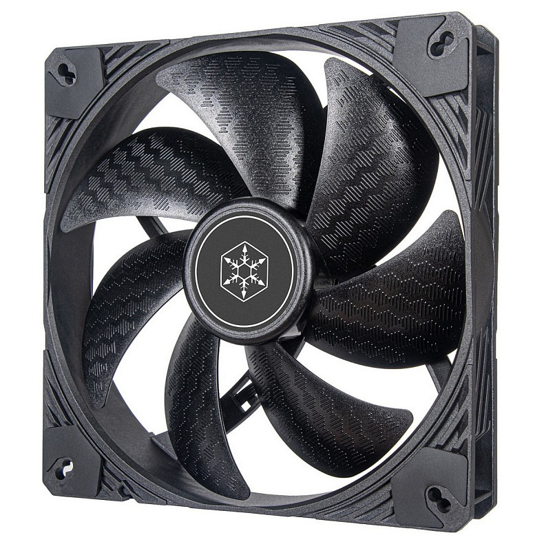 Корпусный вентилятор SilverStone Shark Force SF140B, 140mm, 2200rpm, 4pin PWM, 38.3dBa