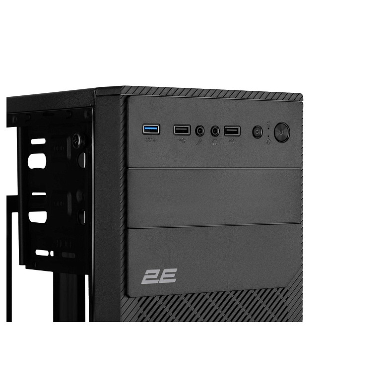 Корпус 2E Basis RD850, без БП, 1xUSB3.0, 2xUSB2.0, 1x120mm ARGB, Acrylic Side Panel, mATX, черный