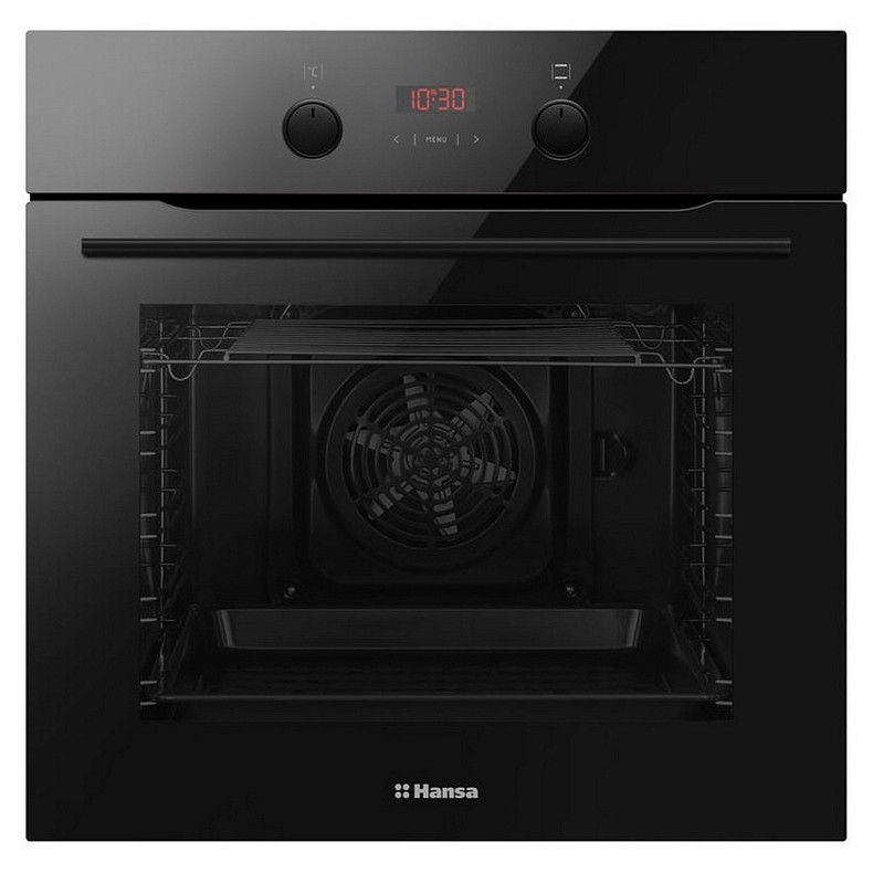 Духовка электр. Hansa, 60см, 65л, A, гриль, емаль легкого очищення, диспл., чорний