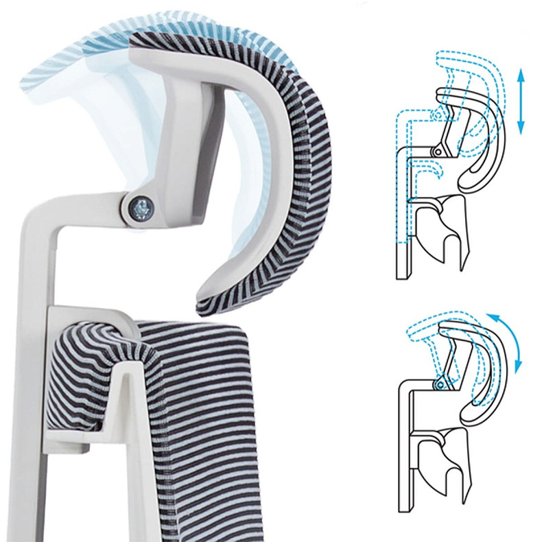 Крісло офісне OfficePro Elegant OC660-W-DG-DG