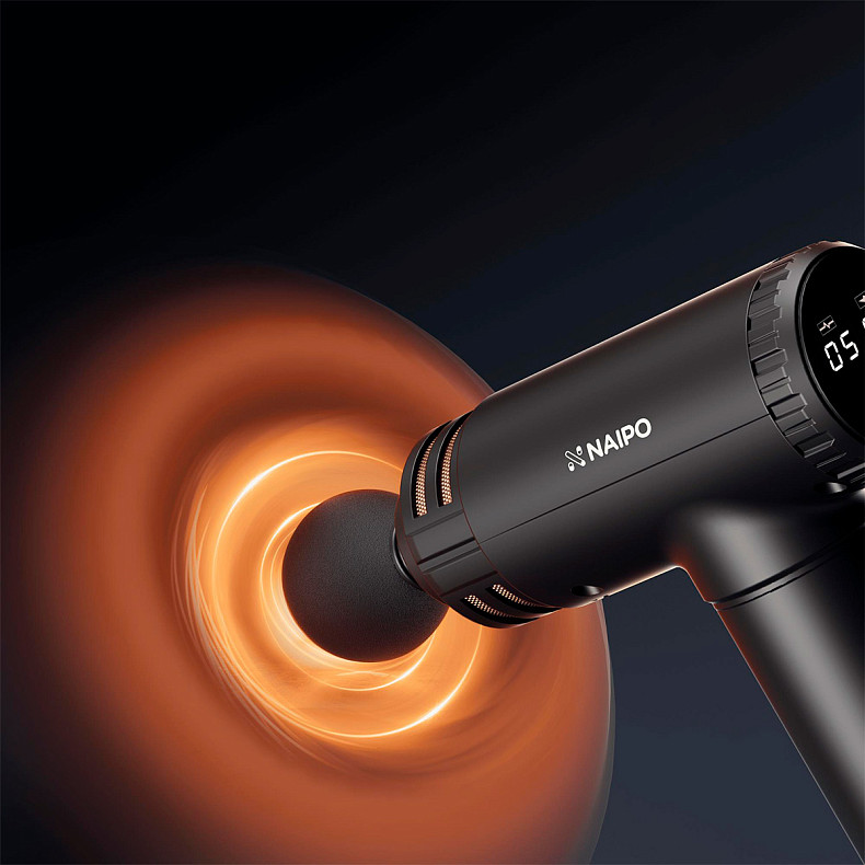 Массажер перкуссионный ручной Naipo (NPMGUN-K5)