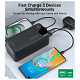 УМБ Choetech 50000mAh, 22,5W PD QC3.0, USB-C In/out, 2xUSB-A Li-pol черная