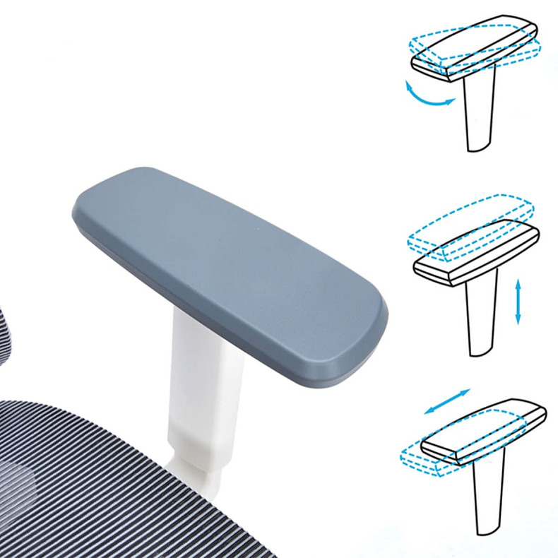 Крісло офісне OfficePro Elegant OC660-W-DG-DG