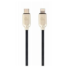 Кабель Cablexpert (CC-USB2PD18-CM8PM-1M) USB-C-Lightning, 1м, чорний/золотистий