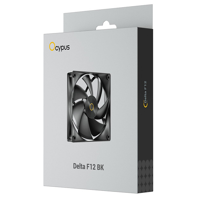 Корпусний вентилятор Ocypus DELTA F12 BK 120MM (DELTA-F12-BK1NM00X-GL)