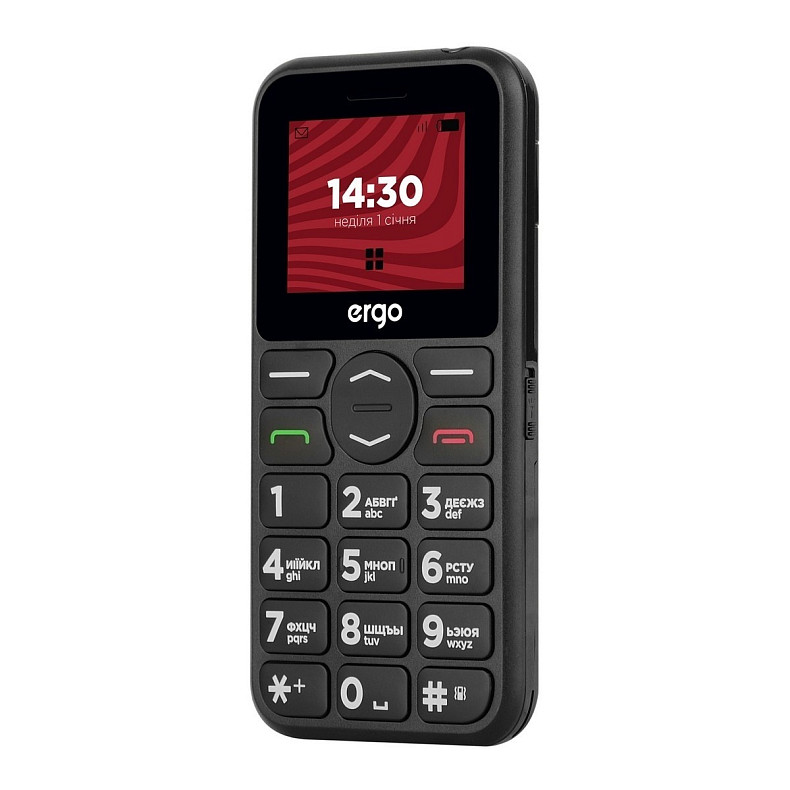 Мобильный телефон Ergo R181 Dual Sim Black