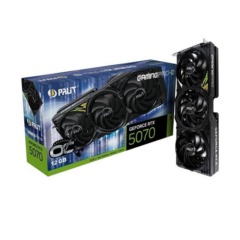 Відеокарта Palit GeForce RTX 5070 GamingPro-S OC 12GB GDDR7 (NE75070T19K9-GB2050U)