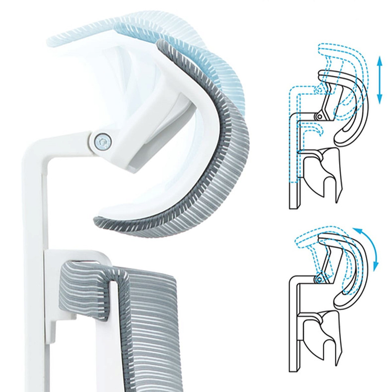 Крісло офісне OfficePro Balance OC550-W-DG-OR