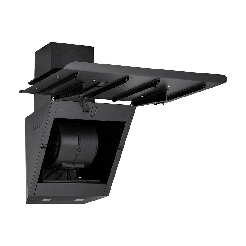 Витяжка Ardesto похила, 60см, 900м3ч, скло, 2х1Вт LED, сенсор, чорний