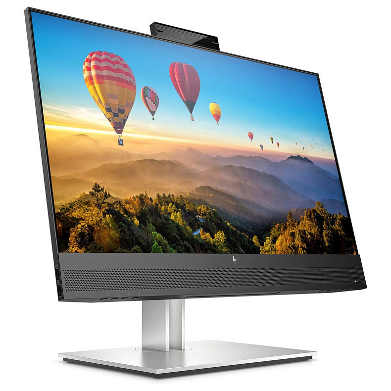 TFT 23.8" HP E24m G4, IPS, HDMI, DP, USB-С, RJ-45, Cam, HAS, колонки, чорно-сріблястий