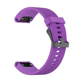 Силиконовый ремешок для GARMIN QuickFit 20 Dots Silicone Band Purple