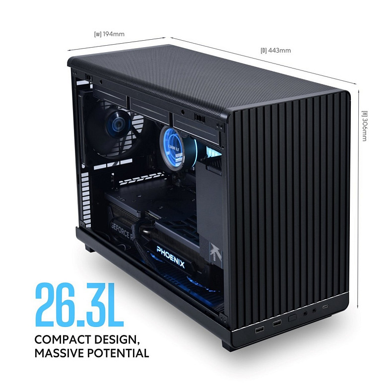 Корпус Lian Li A3-mATX Black (G99.A3X.00)