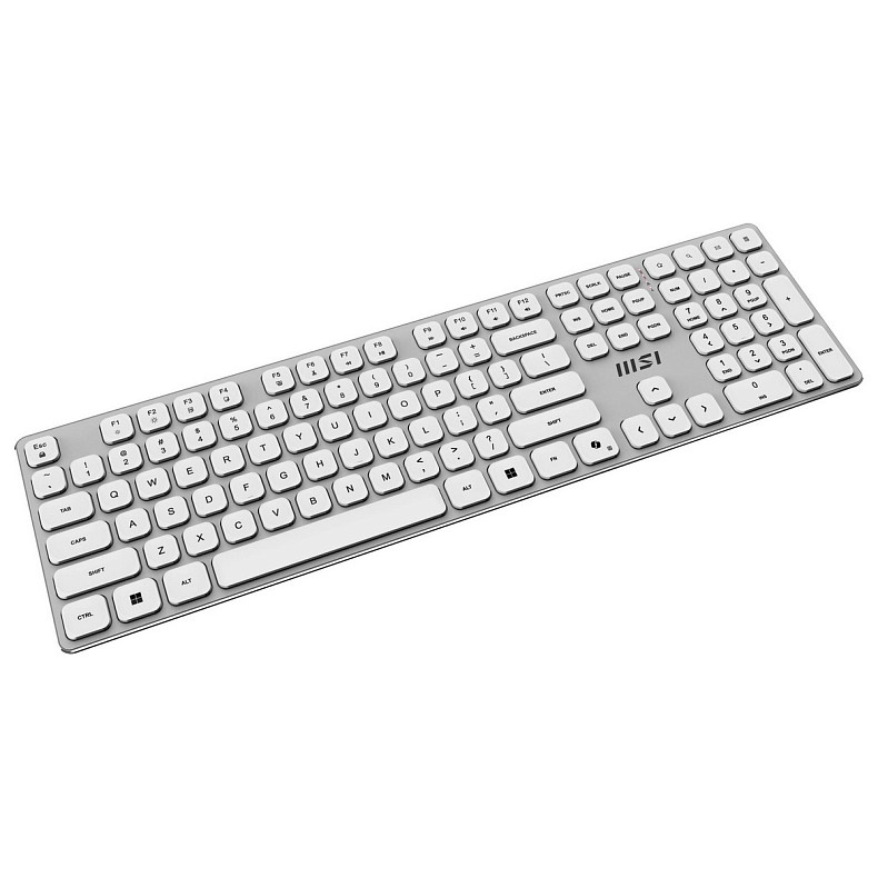 Комплект беспроводной MSI K210 мышка и клавиатура, белый