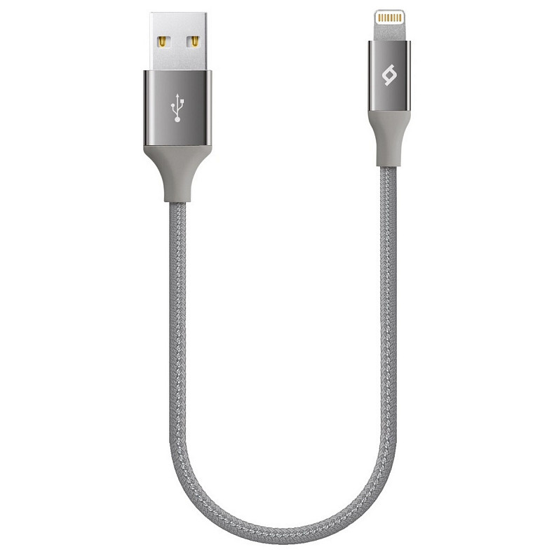 Кабель Ttec (2DK28UG) USB - Lightning, AlumiCable Mini, 0.3м, Space Gray