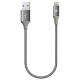 Кабель Ttec (2DK28UG) USB - Lightning, AlumiCable Mini, 0.3м, Space Gray
