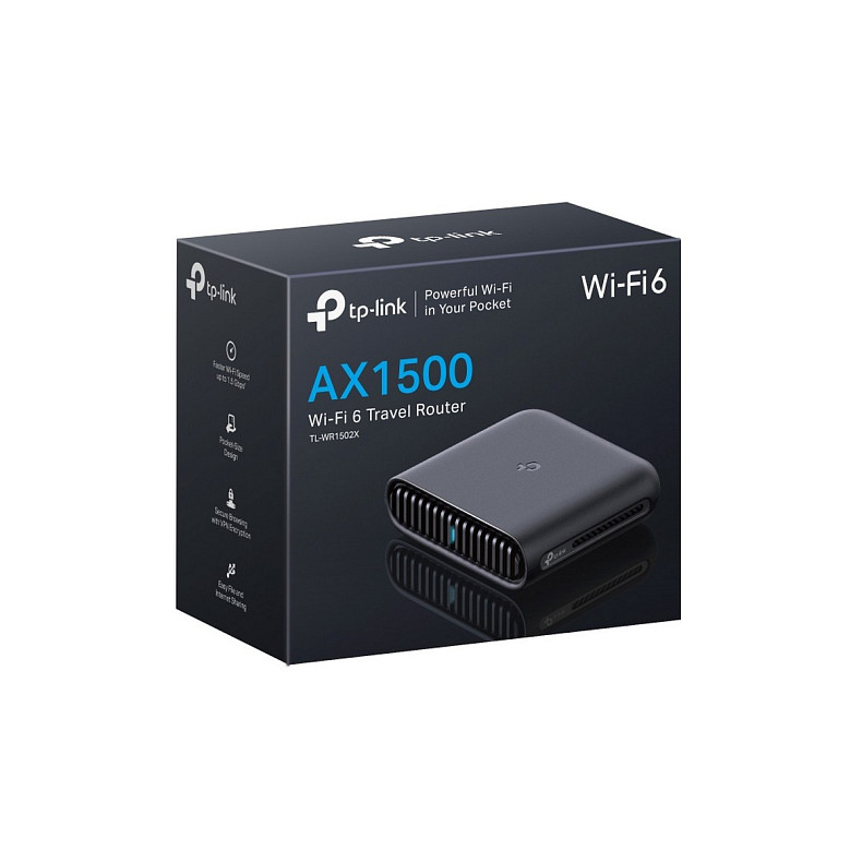 Маршрутизатор TL-WR1502X AX1500, 1xGE LAN, 1xGE WAN, 1xUSB 2.0