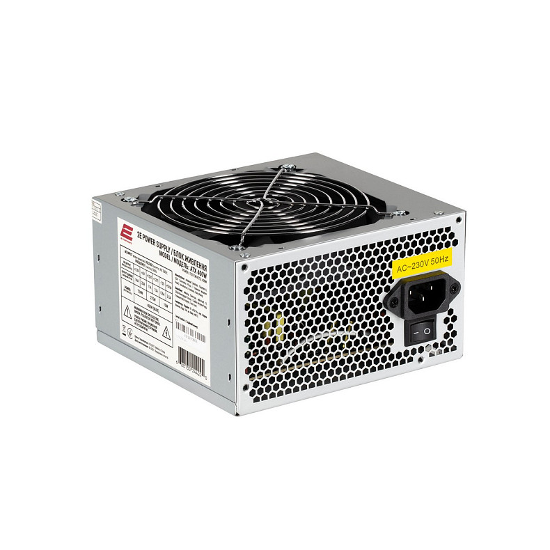 Корпус 2E Alfa E185-400, з БЖ 2E ATX400W, 1xUSB3.0, 2xUSB2.0, Perforated Side, ATX, чорний