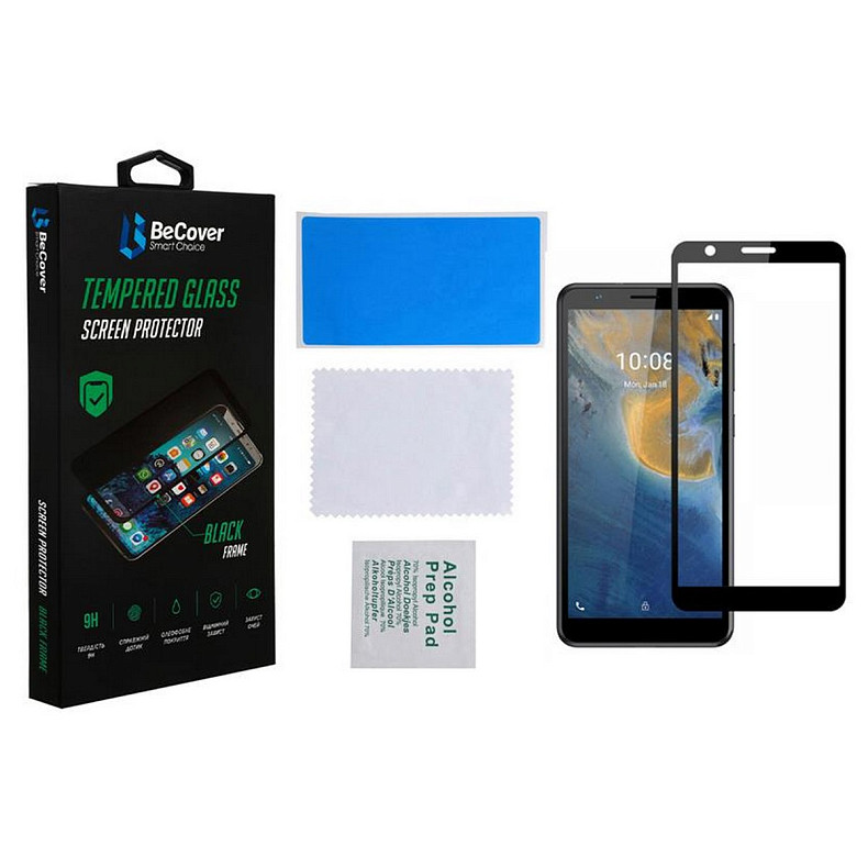 Защитное стекло BeCover для ZTE Blade A31 Plus Black (707282)