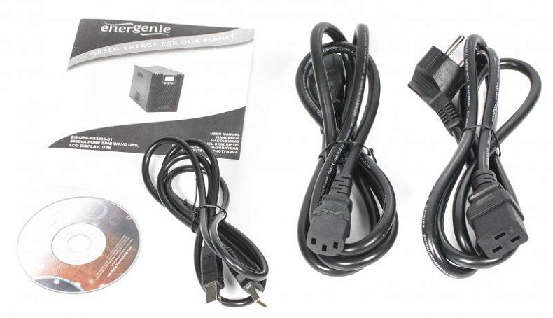 ИБП EnerGenie EG-UPS-PS3000-01 3000VA, AVR, 6xSchuko, USB