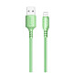 Кабель ColorWay USB-Lightning, soft silicone, 2.4А, 1м, Green (CW-CBUL042-GR)