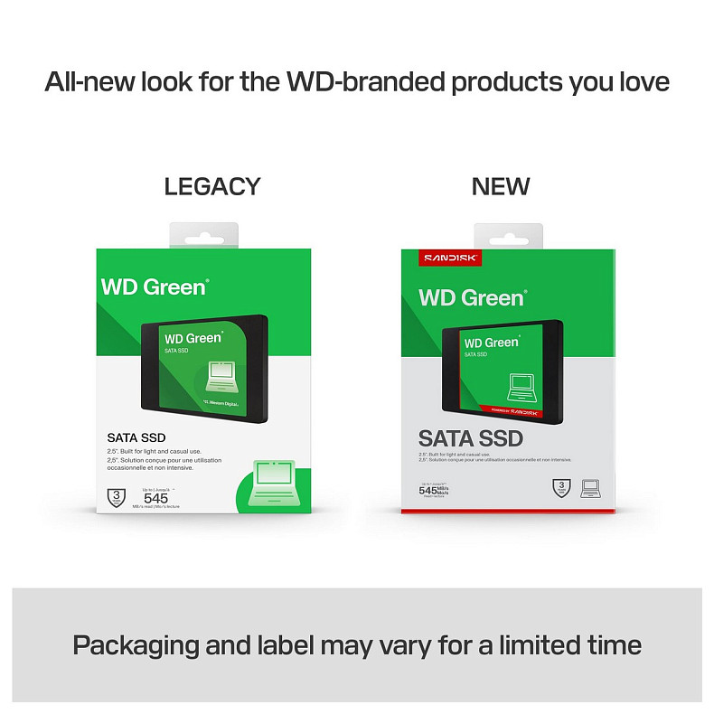 Накопитель SSD 2.5" 2TB SanDisk Green SATA III (WDS200T5G0A-00CPT0)