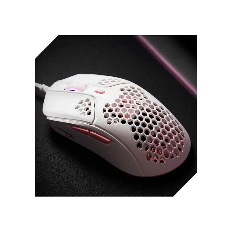 Мишка HyperX Pulsefire Haste USB, White/Pink