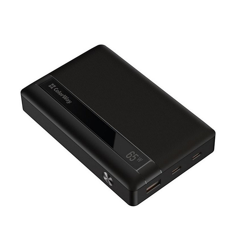 Універсальна мобільна батарея ColorWay Powerful 20000mAh Black (CW-PB200LPA3BK-PDD)