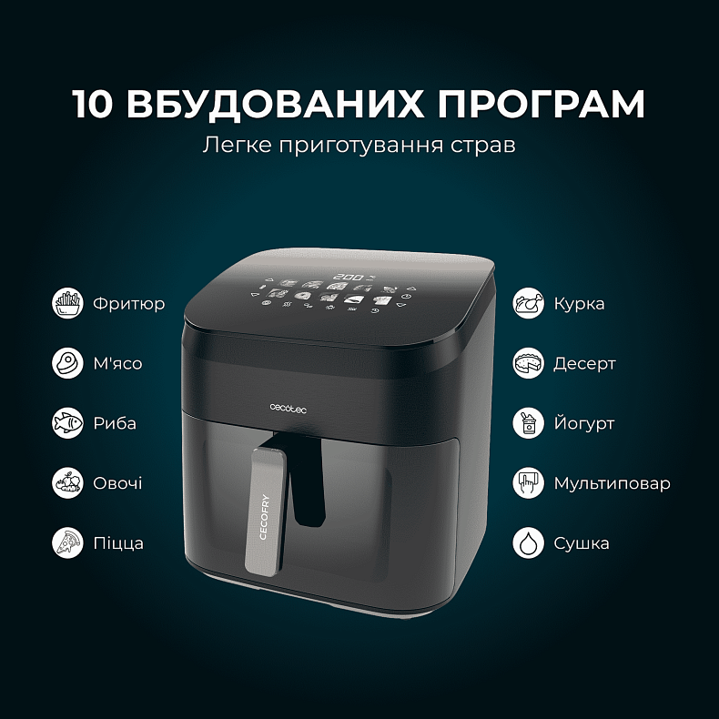 Мультипіч CECOTEC Cecofry&Grill Smokin 8500
