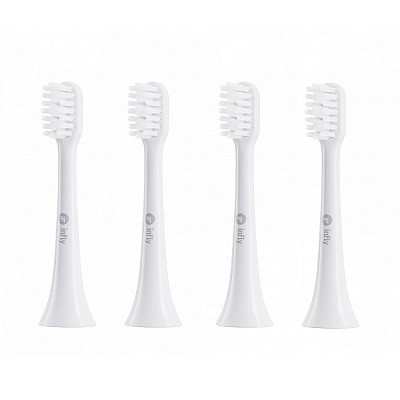 Набор сменных щеток-насадок Xiaomi inFly Toothbrush Head for PT02 White (4 насадки)