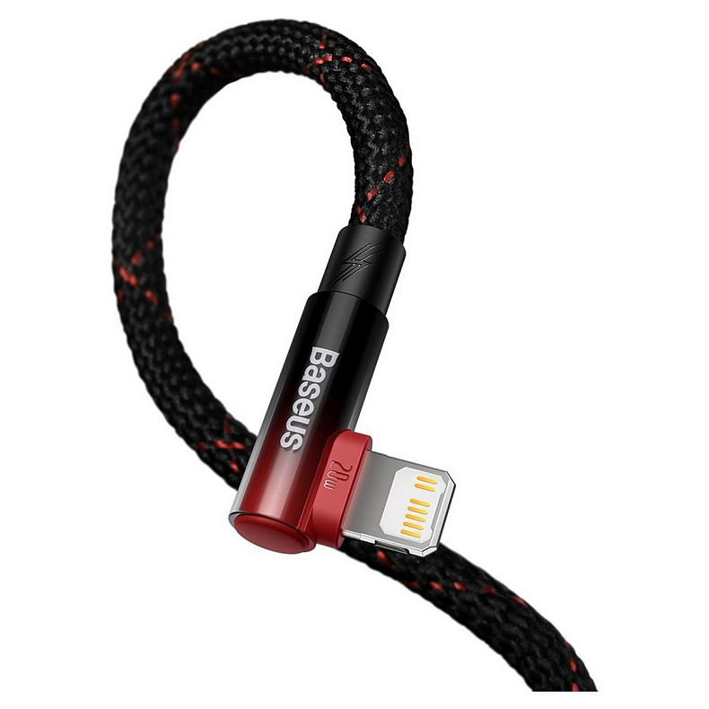 Кабель Baseus MVP 2 USB Type-C - Lightning, 20W, 1м Black/Red (CAVP000220)