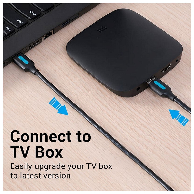 Кабель Vention USB - USB V 3.0 (M/M), 1 м, Black (CONBF)