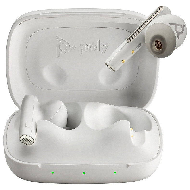 Навушники з мікрофоном Poly TWS Voyager Free 60 Earbuds + BT700A + BCHC White