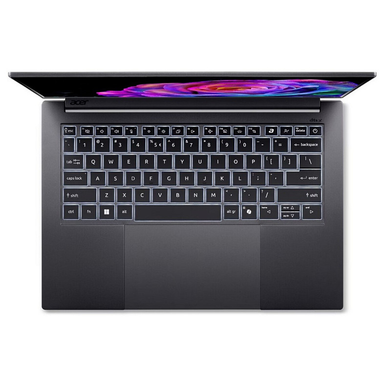 Ноутбук Acer Swift X 14 SFX14-61G 14.5" 2.8K OLED, AMD R7-350, 32GB, F1TB, NVD5050-8, Win11, сірий