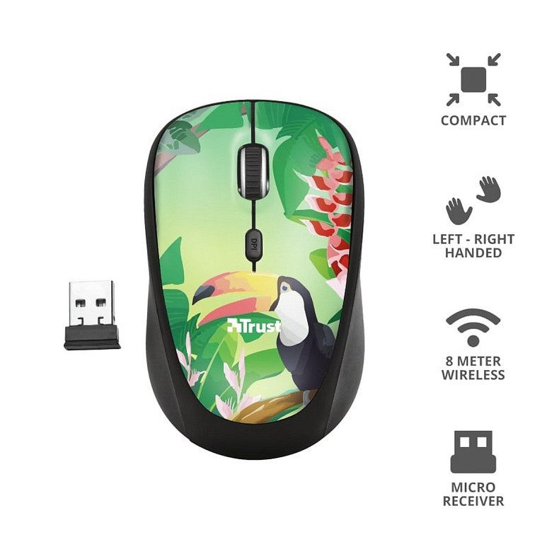 Мышка Trust YVI WIRELESS MOUSE TOUCAN (23389_TRUST)