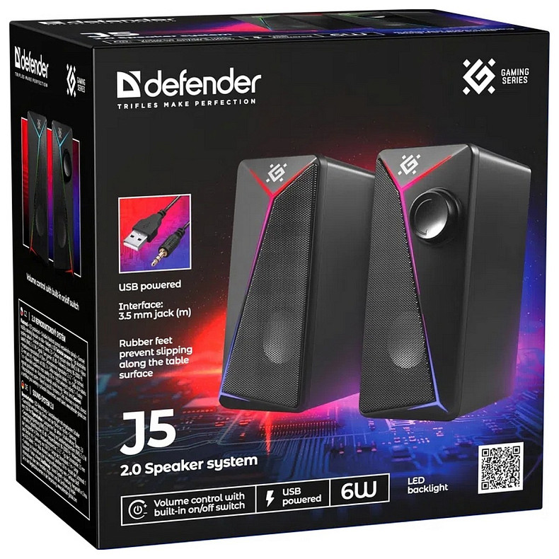 Акустична система Defender J5 Black (65965)