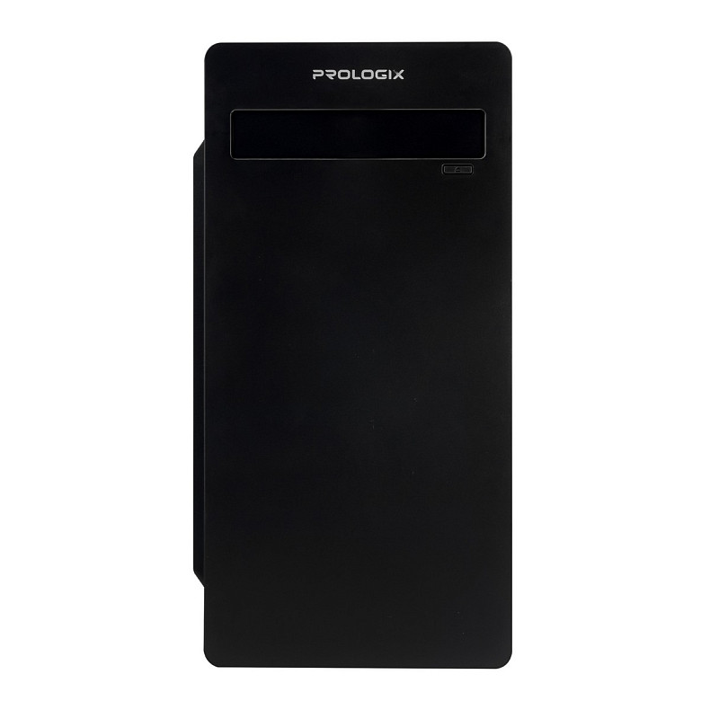 Корпус Prologix E101 500W 12см, 2xUSB3.0, Black