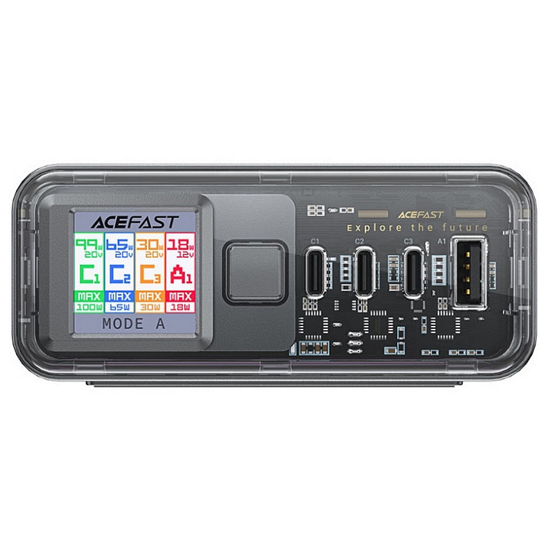 Зарядний пристрій 4xUSB 218W (3xUSB-C + USB-A) Gan Z4 Fast Charger Acefast