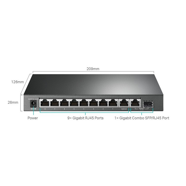 Комутатор TP-Link TL-SG1210MPE