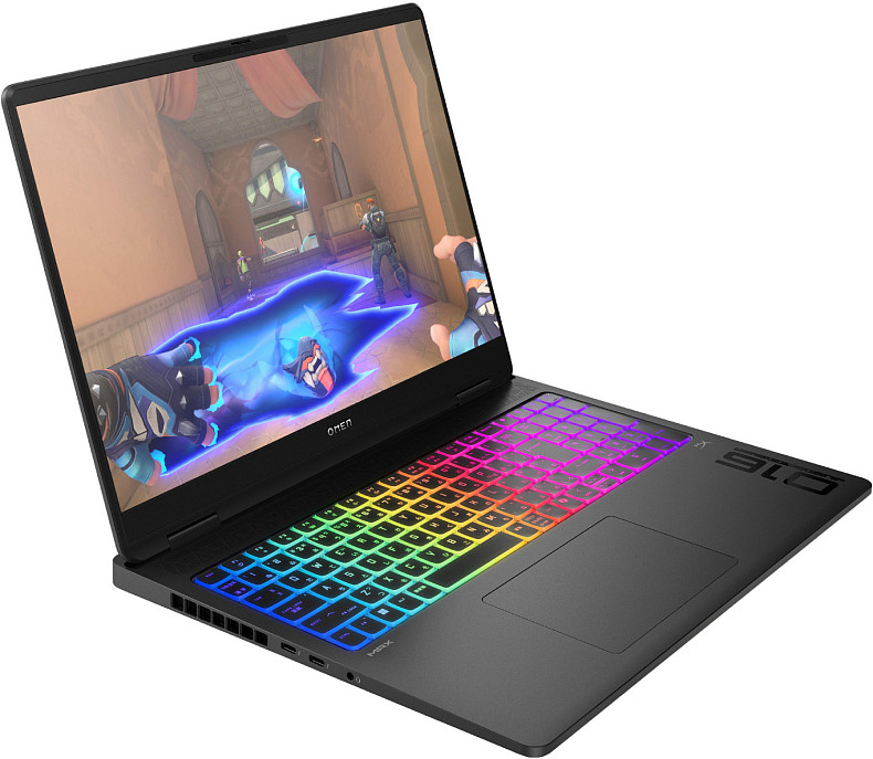 Ноутбук HP OMEN MAX 16-ak0011ua 16" 2K IPS, 400n/Ryzen AI 7-350 (5.0)/24Gb/SSD1TB/RTX 5060,8GB/DOS/Чорний