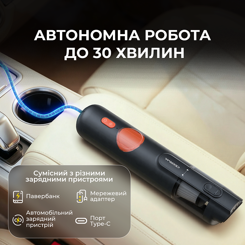 Ручний акумуляторний пилосос Deerma XC01