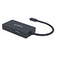 Док-станция USB3.1 Type-C --> HDMI/DVI-I/VGA Black Manhattan