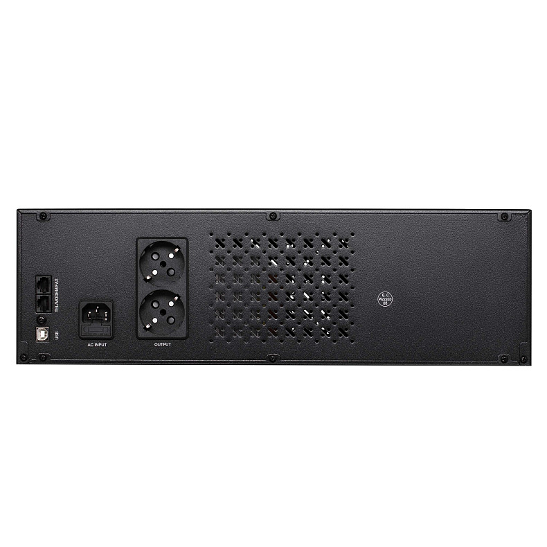 ДБЖ 2E RE1200, 1200VA/720W, RM 3U, LCD, USB, 3xSchuko