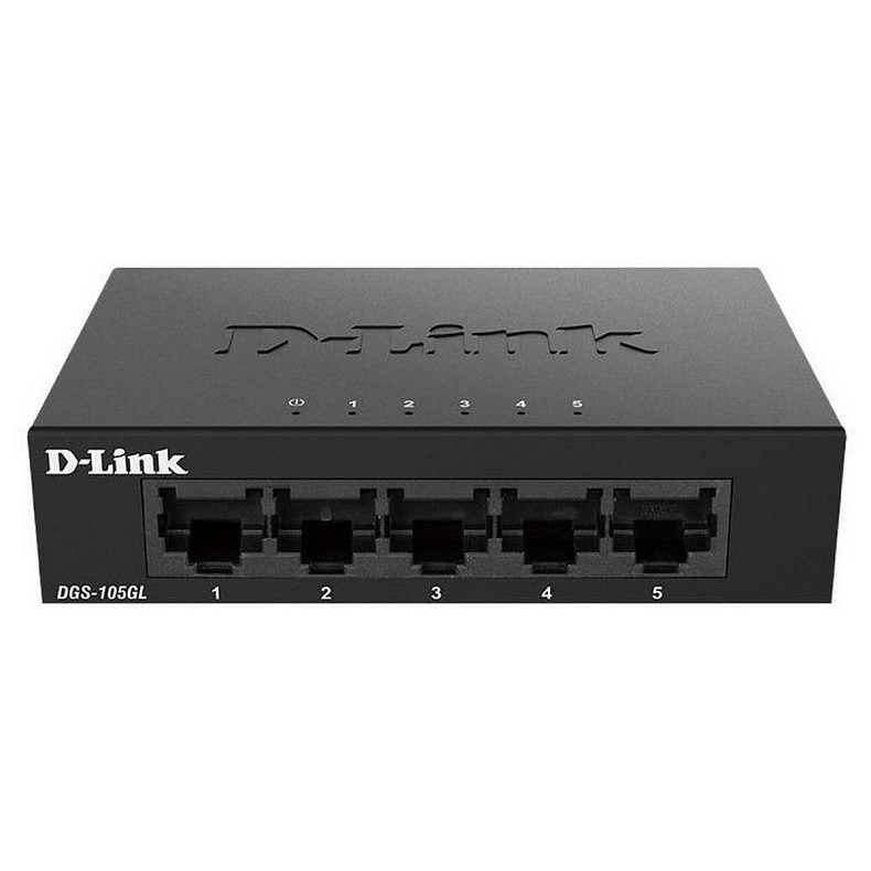 Коммутатор D-Link DGS-105GL 5xGE, Неуправляемый