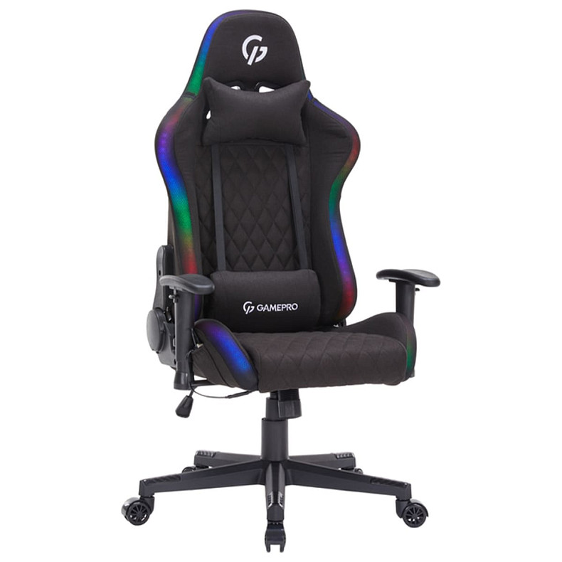 Крісло для геймерів Gamepro GC700FB RGB Fabric Black