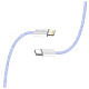 Кабель ColorWay Lightning + Type-C USB (M/M), 3.0 А, 1 м, Purple (CW-CBPDCL061-PU)