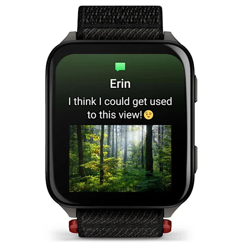 Смарт-годинник Garmin Venu X1 Black with Slate Titanium Caseback and Black ComfortFit Nylon Band (010-02980-00)