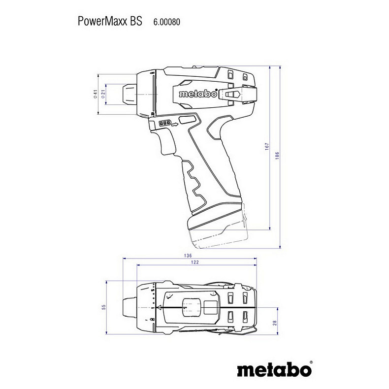 Шурупокрут Metabo PowerMaxx BS Basic (600080500)