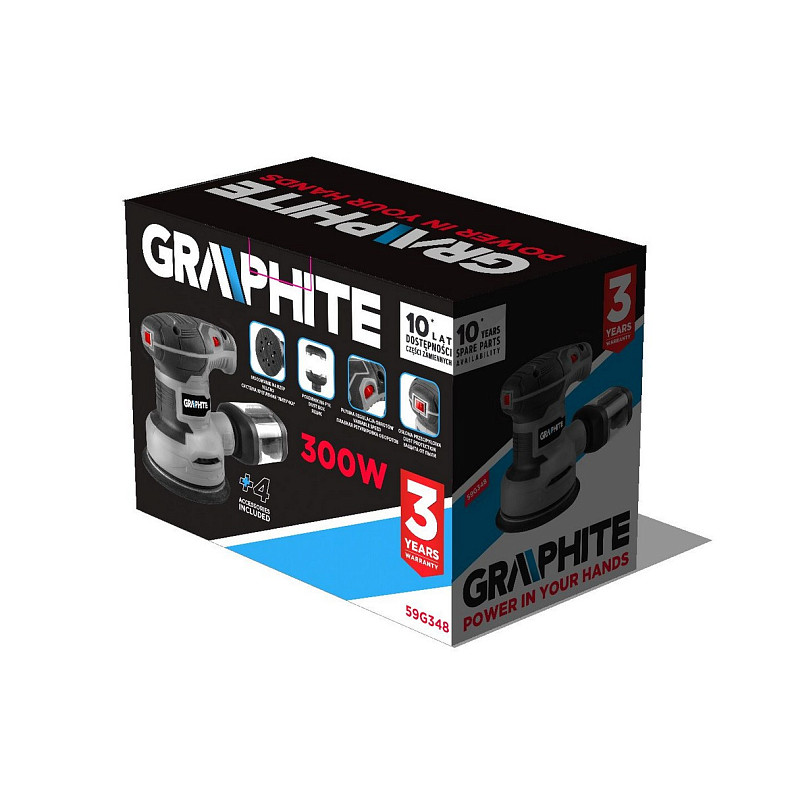 Шліфмашина ексцентрикова GRAPHITE 59G348