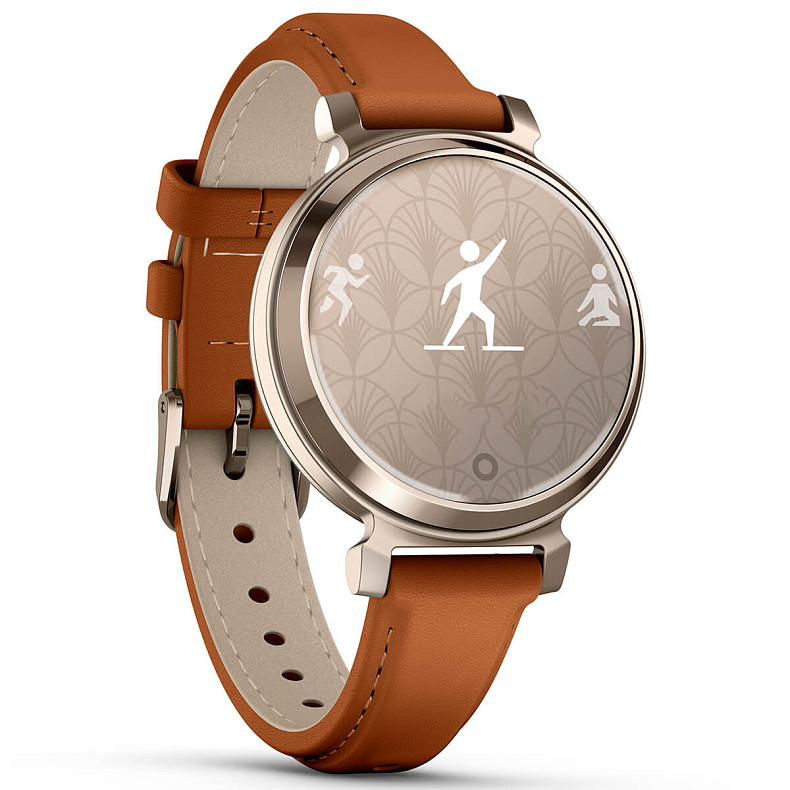 Спортивные часы GARMIN Lily 2 Cream Gold with Tan Leather